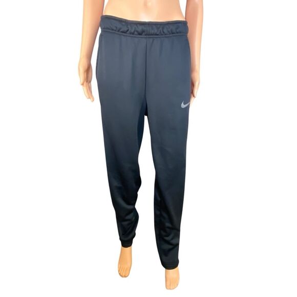 Nike Black Dry Fit Joggers Womens Size Small Drawstring Waist Elastic Cuffs - Picture 1 of 5